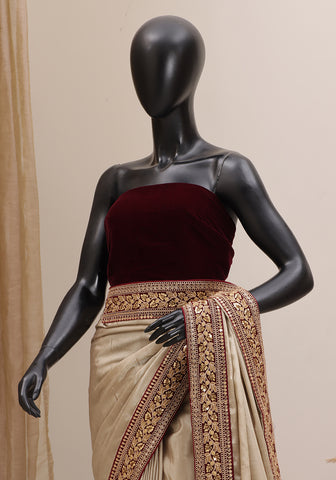 Designer Silk Saree - Gold