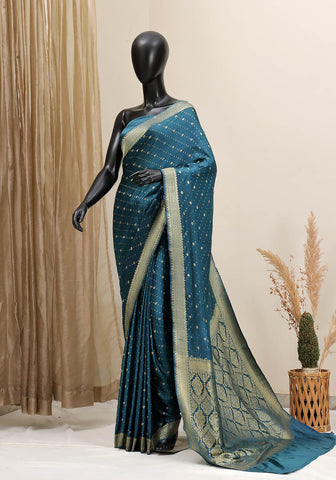 Silk Banarasi Saree - Zinc