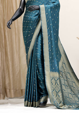 Silk Banarasi Saree - Zinc