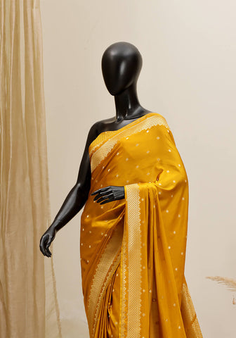 Silk Banarasi Saree - Mustard