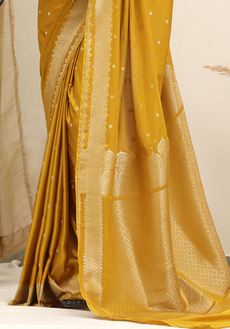 Silk Banarasi Saree - Mustard
