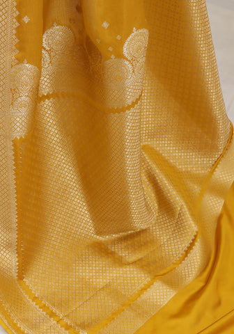 Silk Banarasi Saree - Mustard