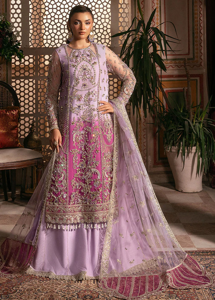 Noor e Naaz by Imrozia  Embroidered Net 3 Piece Suit