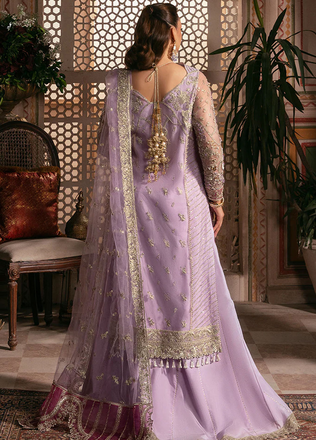 Noor e Naaz by Imrozia  Embroidered Net 3 Piece Suit