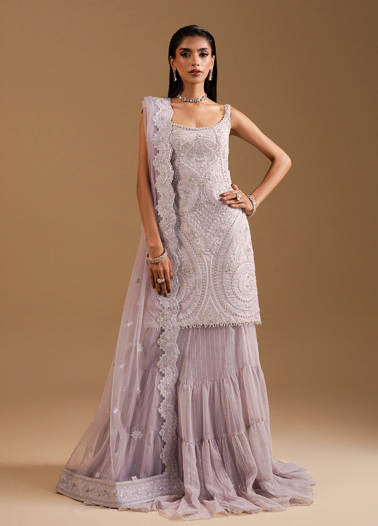 Afsanay by Zariya Luxury Embroidered Stitched Chiffon 3 Piece Suits ZRY25LF D1 ZB50034