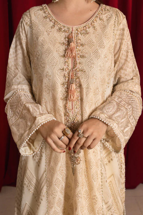 Zaaviay Luna Pearl Chikankari Suit Pret 3 Piece