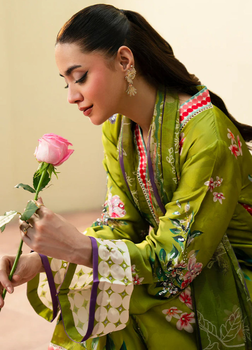 Celeste by Imrozia Pret Hand work Shamooz Silk 3 Piece