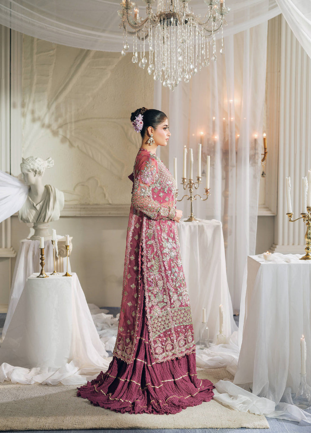 Maryam Hussain Stitched  Embroidered Organza Suit
