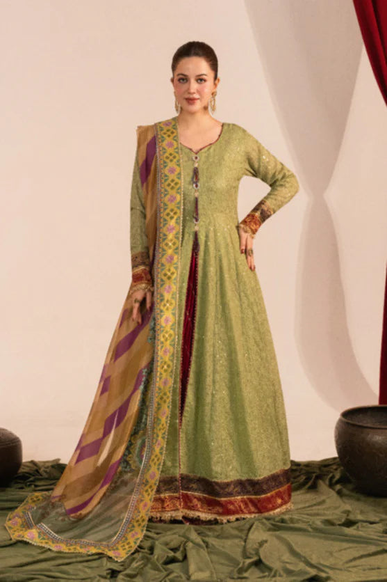 Zaaviay Mint Oasis Chikankari Suits Pret 3 Piece