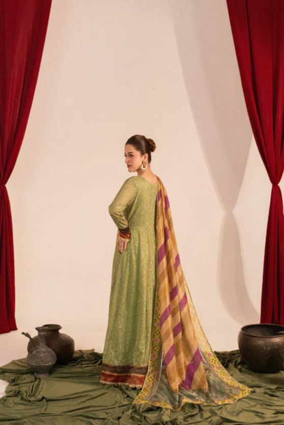 Zaaviay Mint Oasis Chikankari Suits Pret 3 Piece