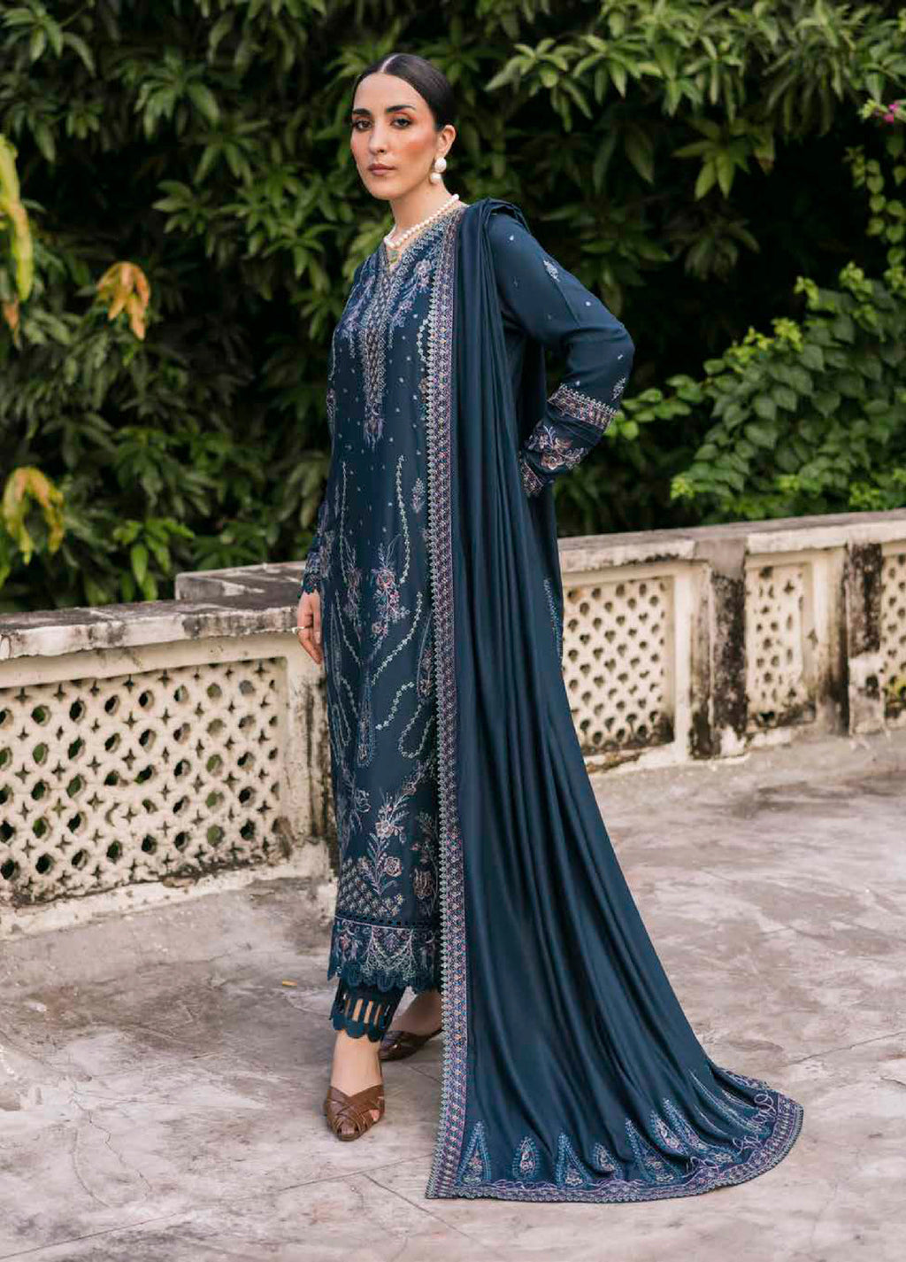 Nureh Stitched Winter Linen Printed Suits 3 Piece