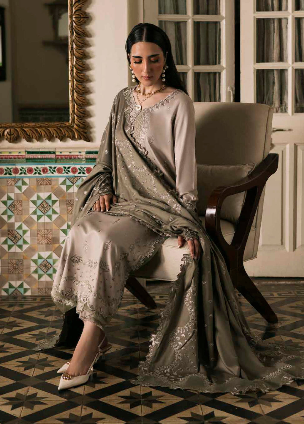 Nureh Winter Linen Suits 3 Piece