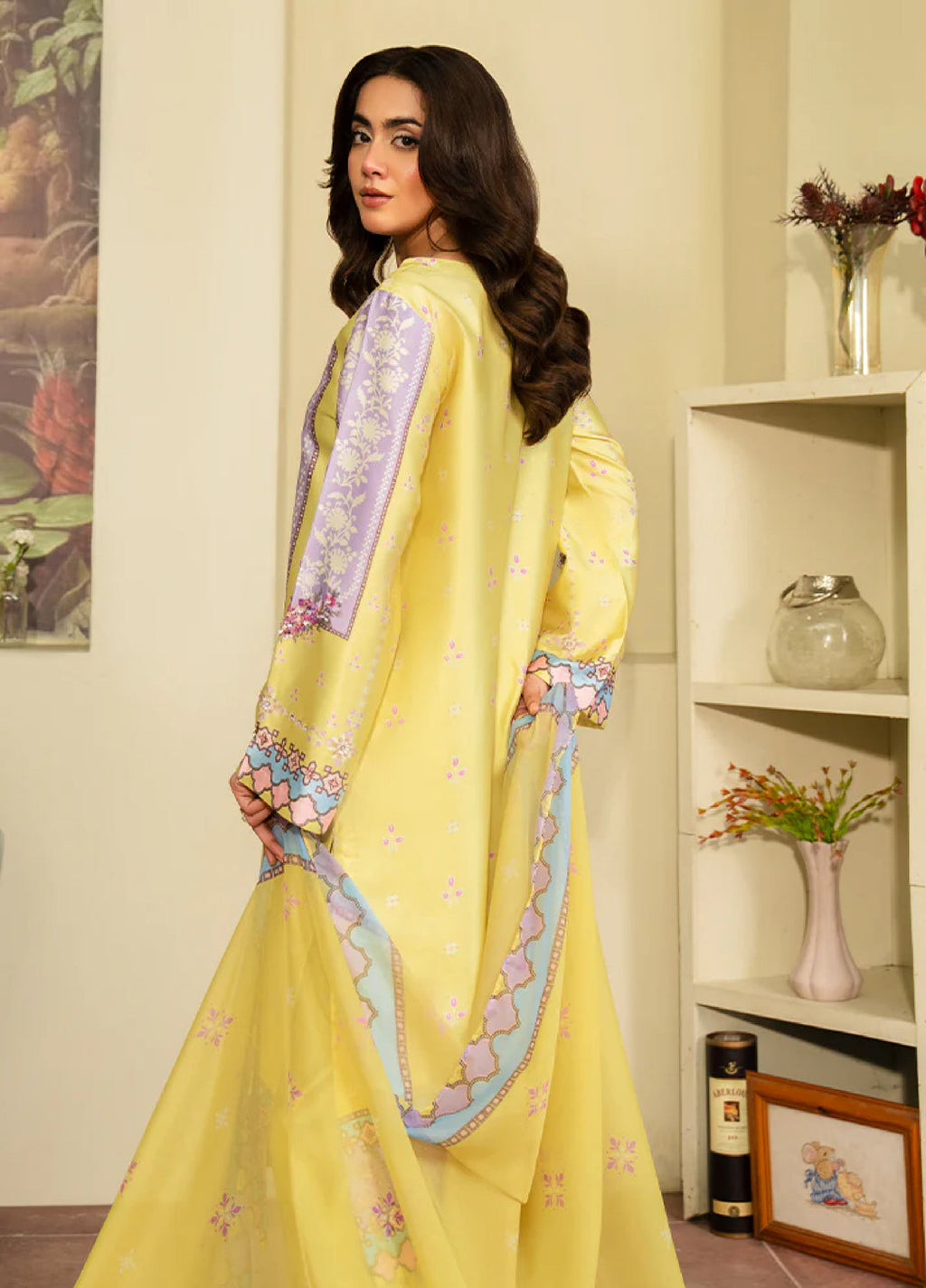 Celeste by Imrozia Pret Hand work Shamooz Silk 3 Piece