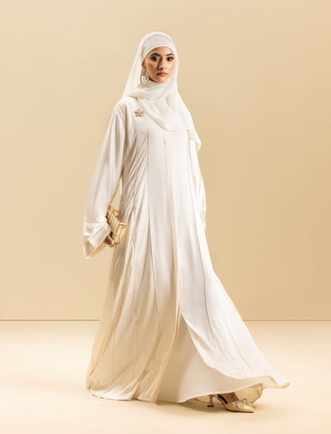 Pearl Grace Luxury Silk Rhinestone Abaya