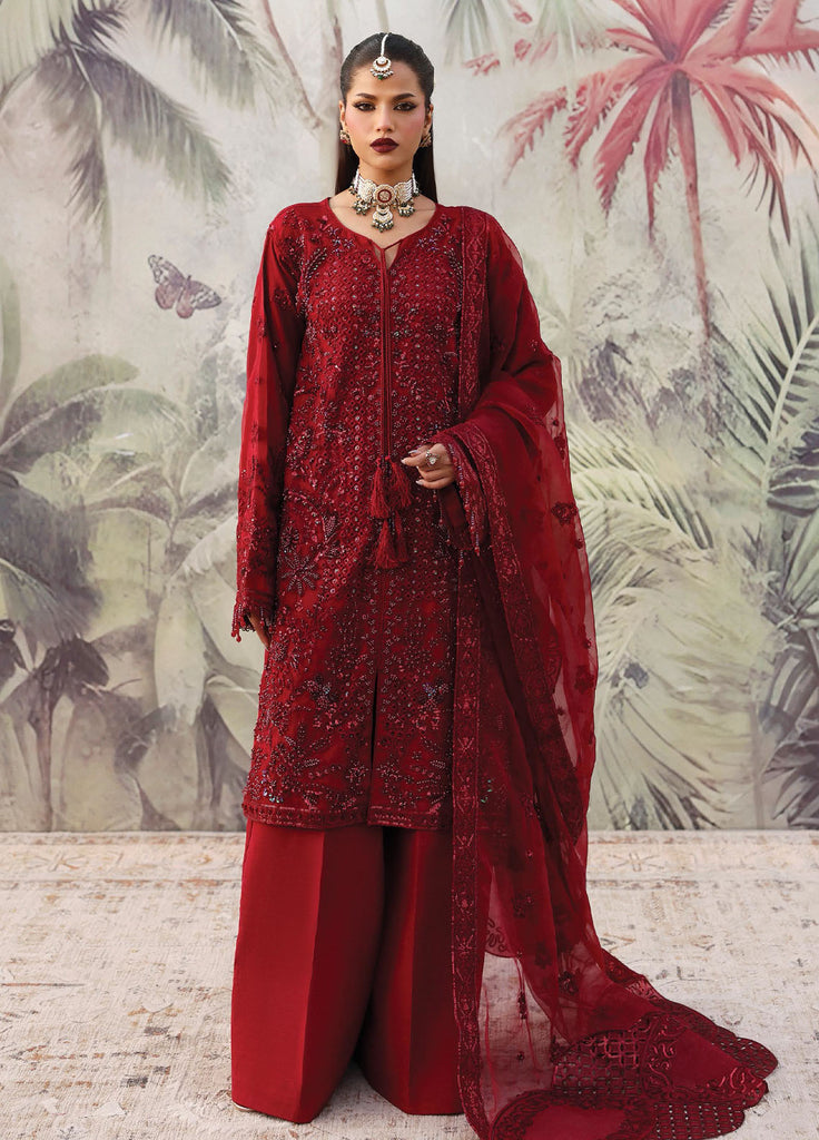 Romansiyyah by Emaan Adeel Embroidered Chiffon Suits 3 Piece