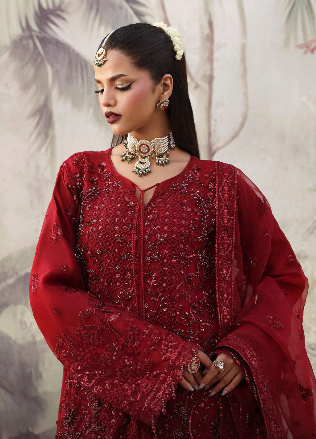 Romansiyyah by Emaan Adeel Embroidered Chiffon Suits 3 Piece