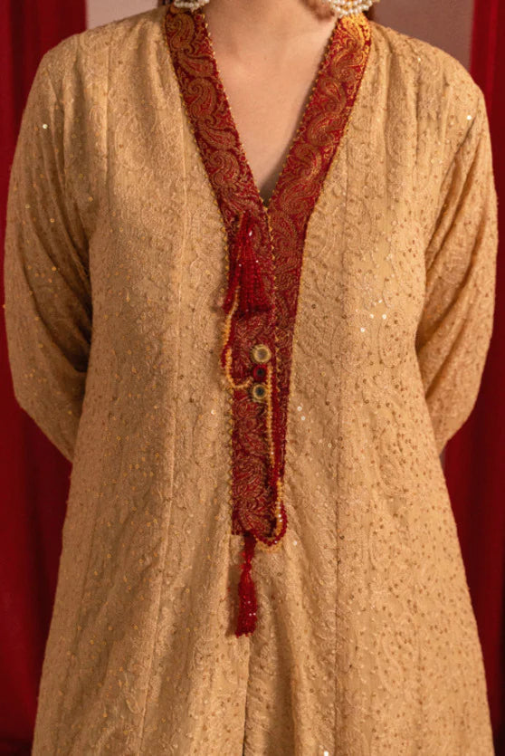 Zaaviay Ruby Charm Chikankari Suit Pret 3 Piece