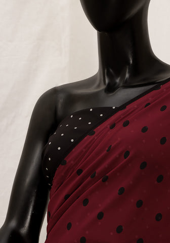 Chiffon Georgette Saree - Polka Dots