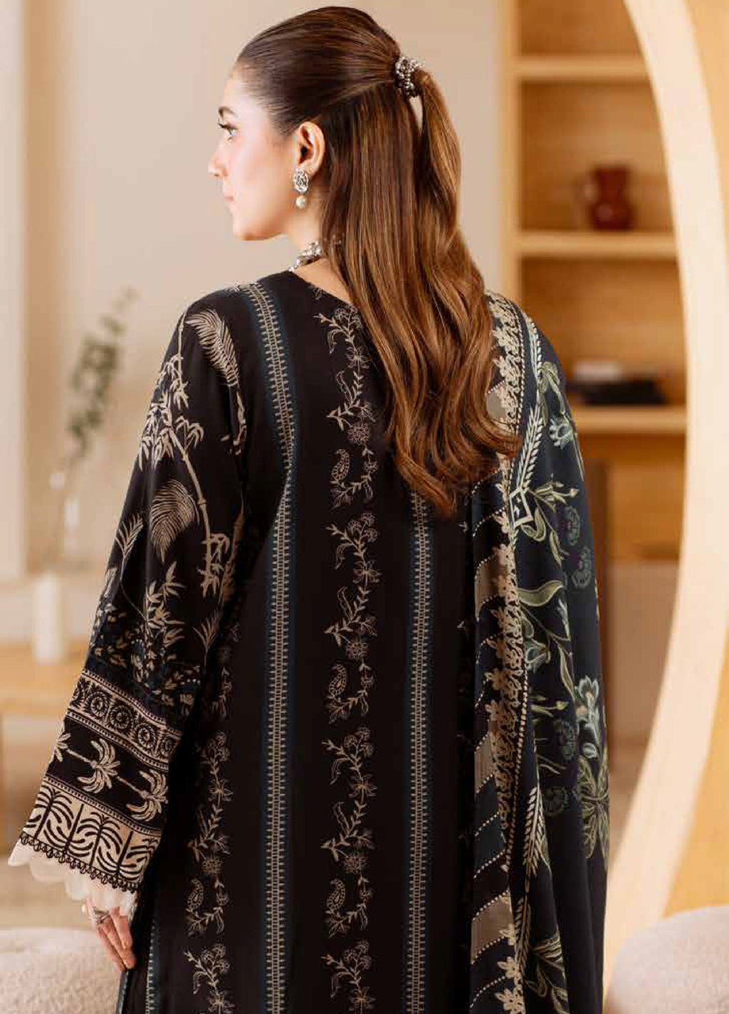 Signature Prints by Nureh Printed Marina with wool shawl Suits 3 Piece