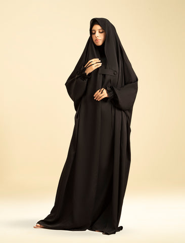 SAUDI JILBAB - BLACK