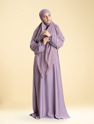 SHANAZ KHIMAR SET - LILAC