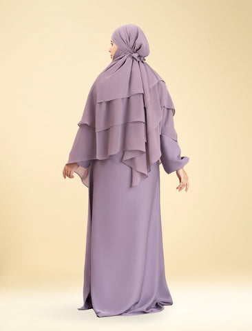 SHANAZ KHIMAR SET - LILAC