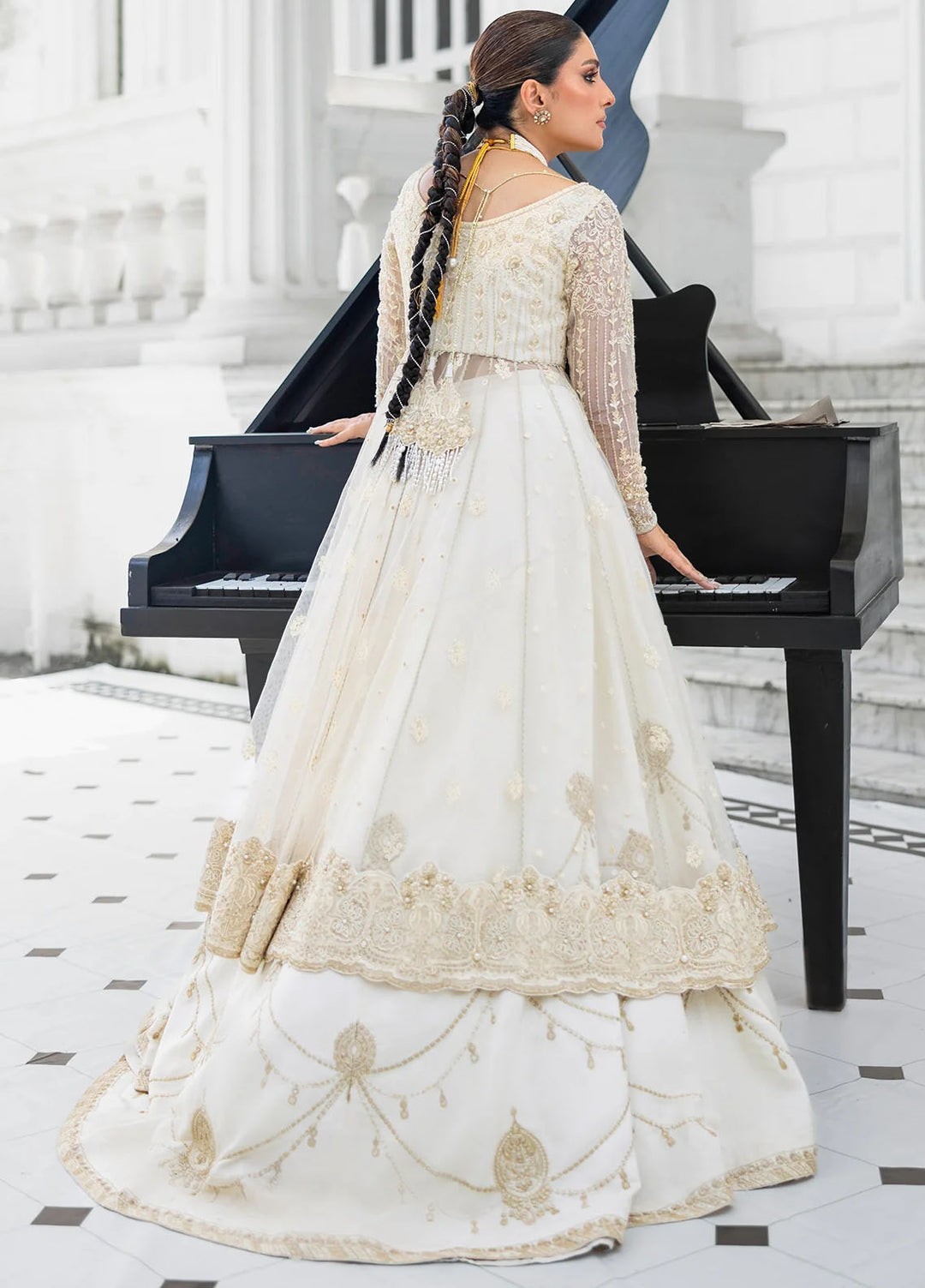 Jahan by Erum Khan Embroidered Net Suits  3 Piece