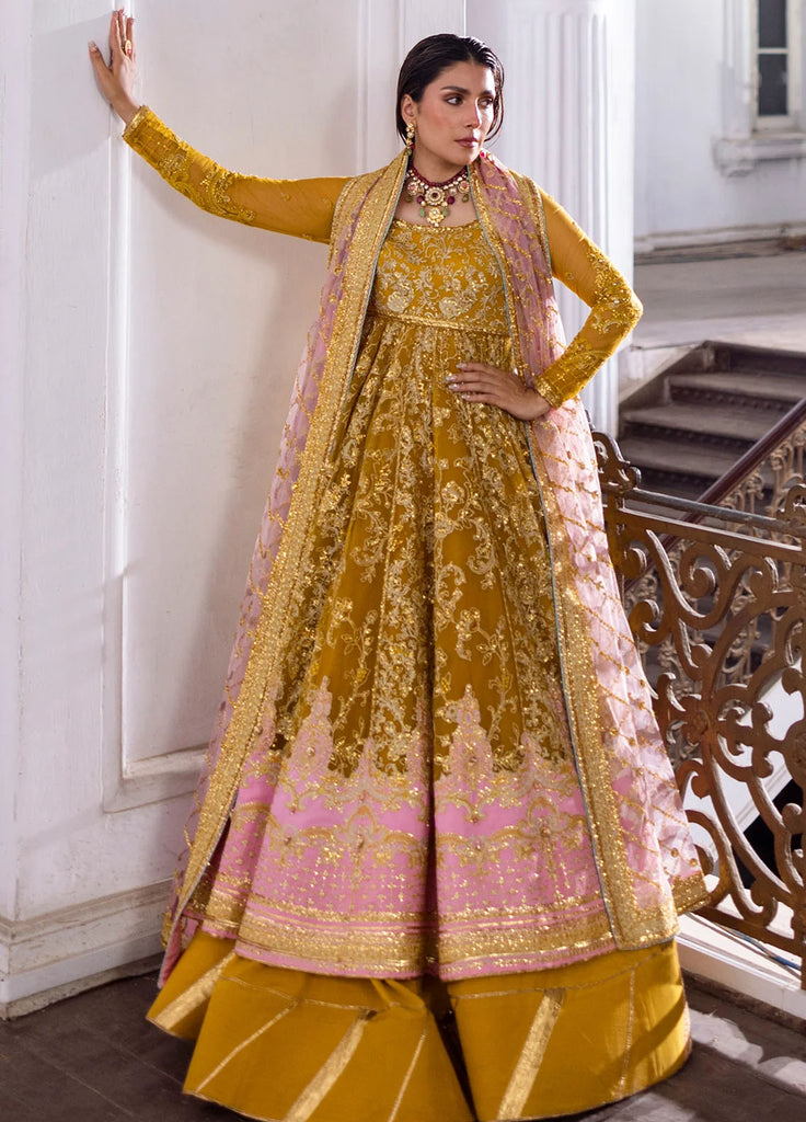 Jahan by Erum Khan Embroidered Net Lehnga
