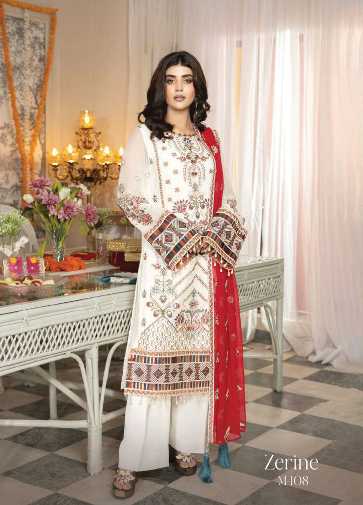 Shagun by Imrozia Premium Women 3 Piece Chiffon Suit