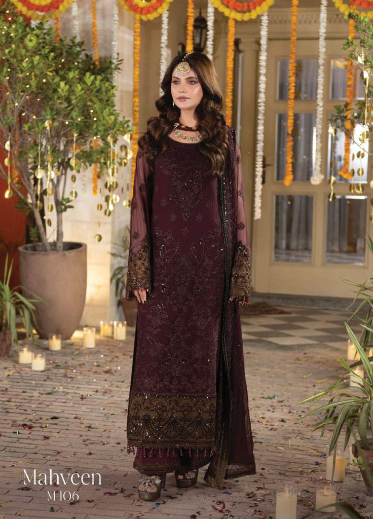 Shagun by Imrozia Premium Women 3 Piece Chiffon Suit