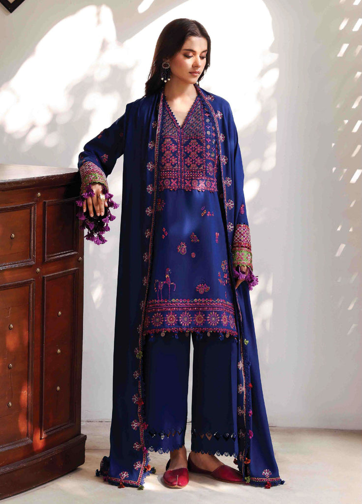 Amaris by Republic Womenswear  Luxury Shawl Karandi Embroidered Suits 3 Piece