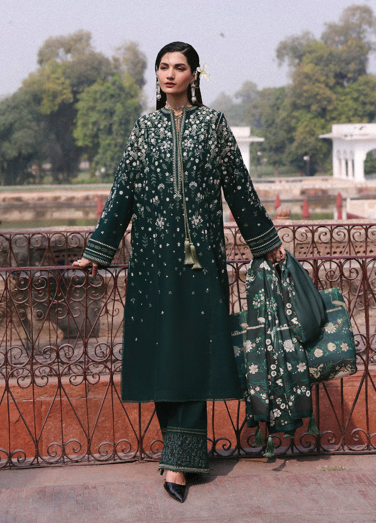 Jugnu by Hussain Rehar  Khaddar Embroidered Suits 3 Piece
