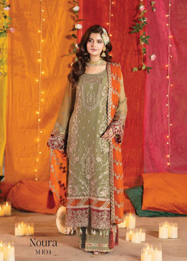 Shagun by Imrozia Premium Women 3 Piece Chiffon Suit