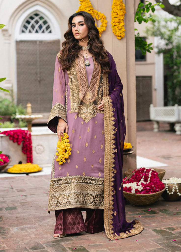 Gulnaar by Freesia Embroidered Chiffon Suits 3 Piece