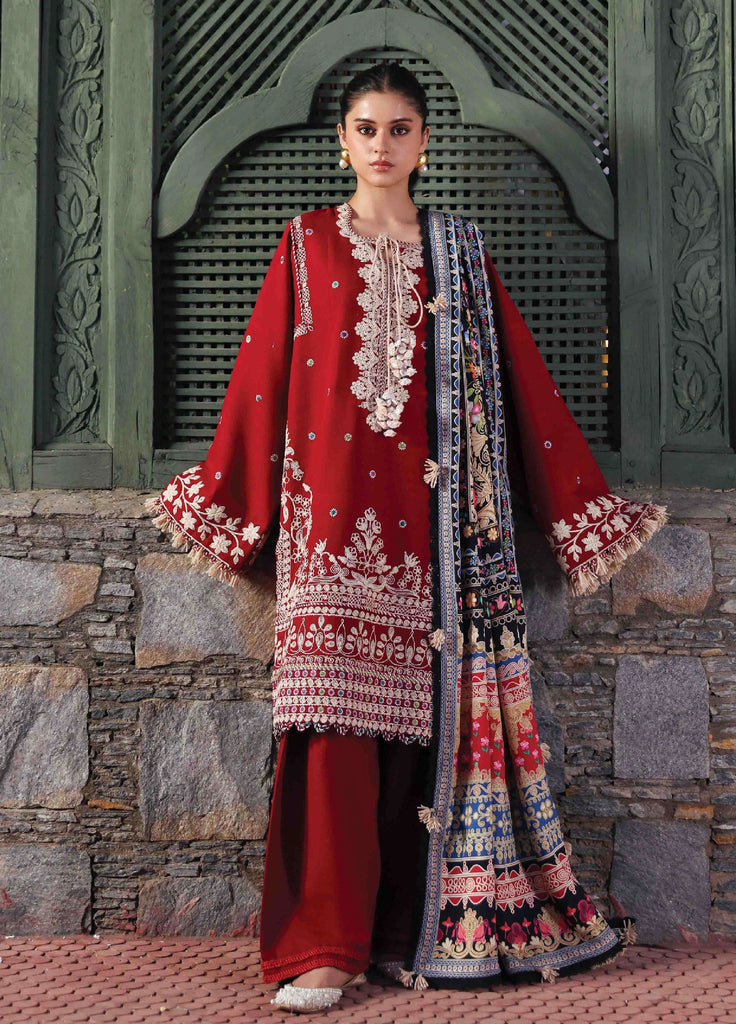 Amaris by Republic Womenswear stitched Luxury Shawl Karandi Embroidered Suits 3 Piece