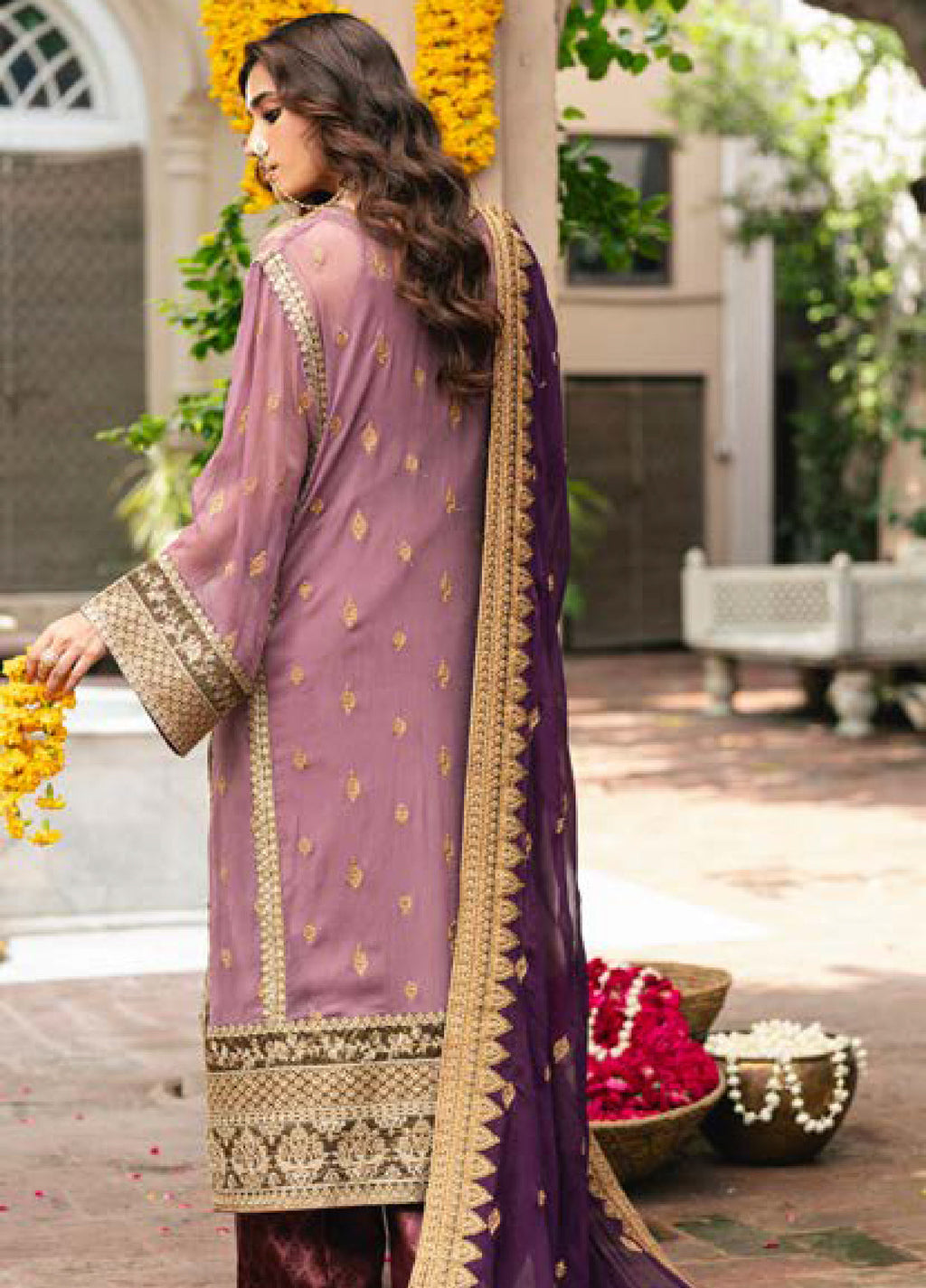 Gulnaar by Freesia Embroidered Chiffon Suits 3 Piece