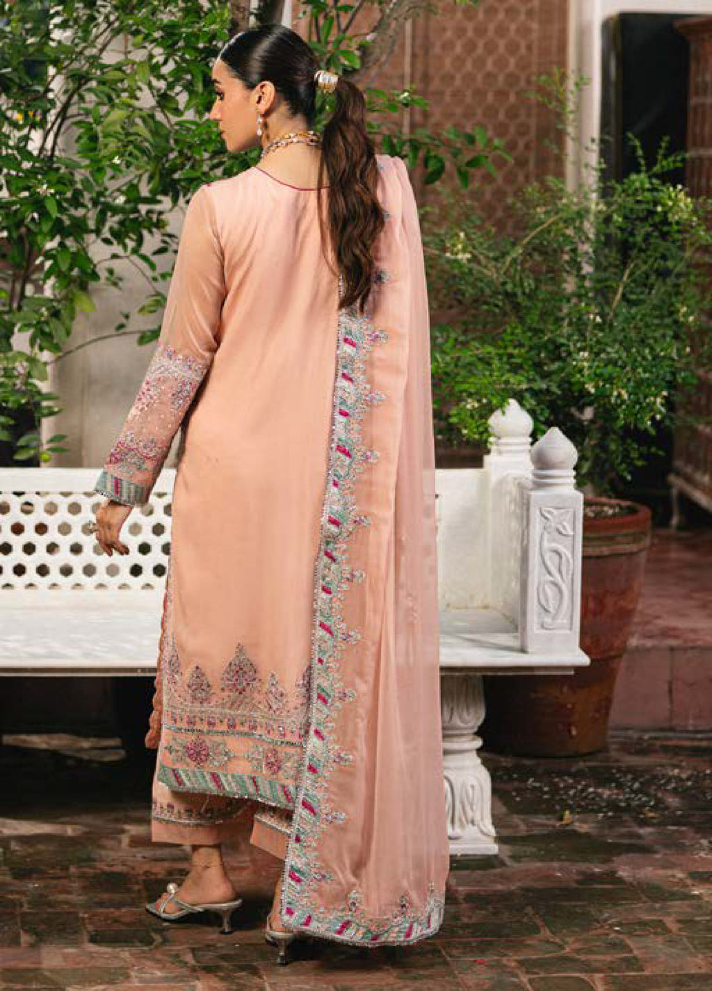 Gulnaar by Freesia Embroidered Chiffon Suits 3 Piece