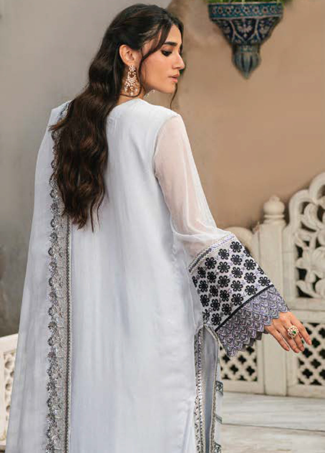 Gulnaar by Freesia Embroidered Chiffon Suits 3 Piece