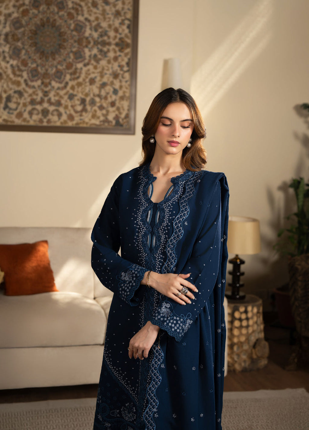Neeshay Winter Reverie Karandi Embroidered Suits 3 Piece