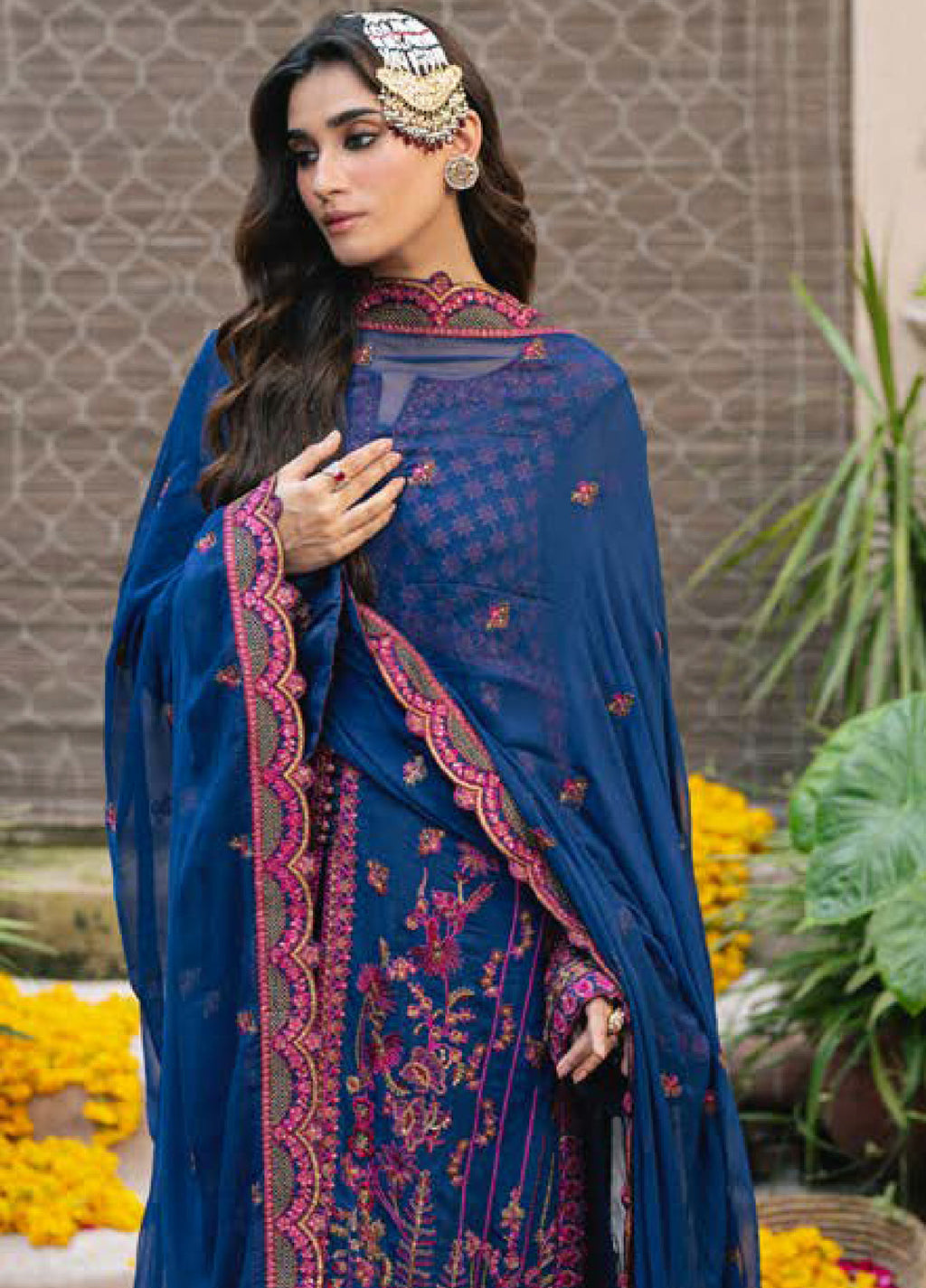 Gulnaar by Freesia Embroidered Chiffon Suits d 3 Piece