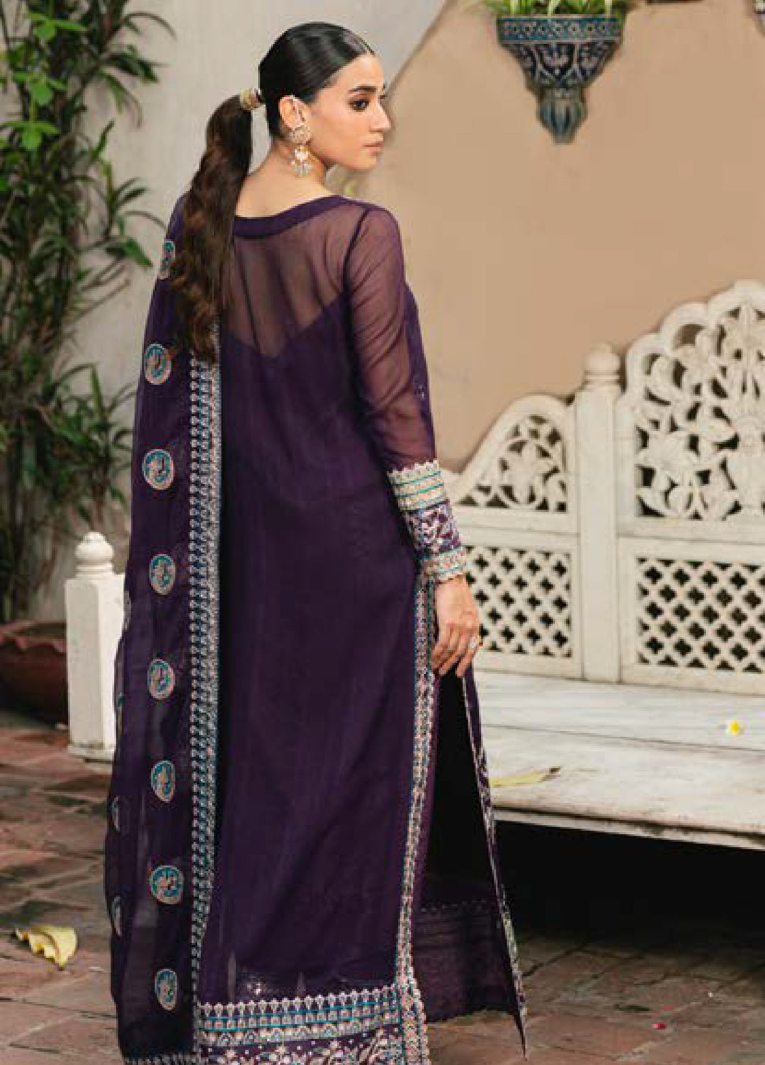 Gulnaar by Freesia Embroidered Chiffon Suits3 Piece