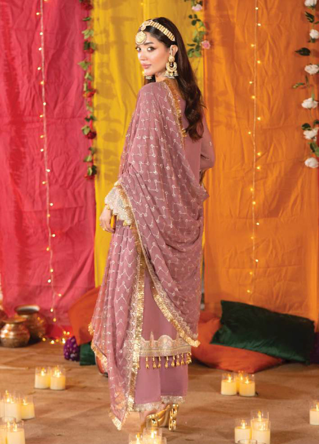 Shagun by Imrozia Premium Women 3 Piece Chiffon Suit