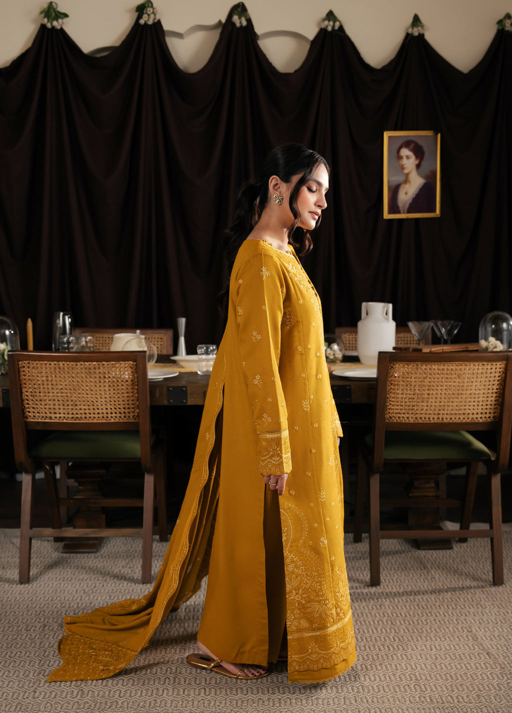 Neeshay Winter Reverie  Karandi Embroidered Suits 3 Piece