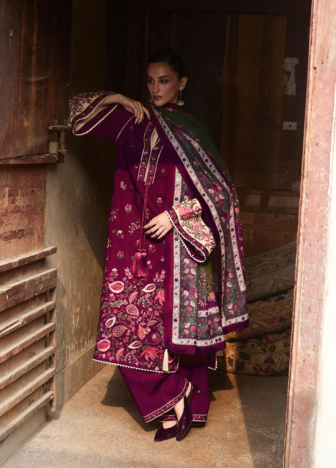 Jugnu by Hussain Rehar Karandi Embroidered Suits 3 Piece