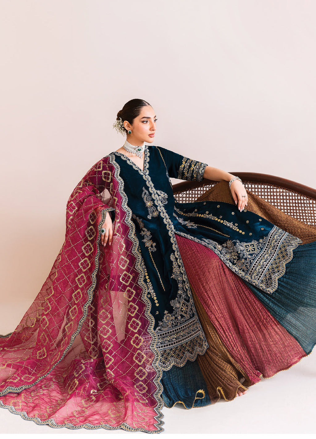 Makhmal by Alizeh Fashion Luxury Velvet Embroidered 3 Piece Suits