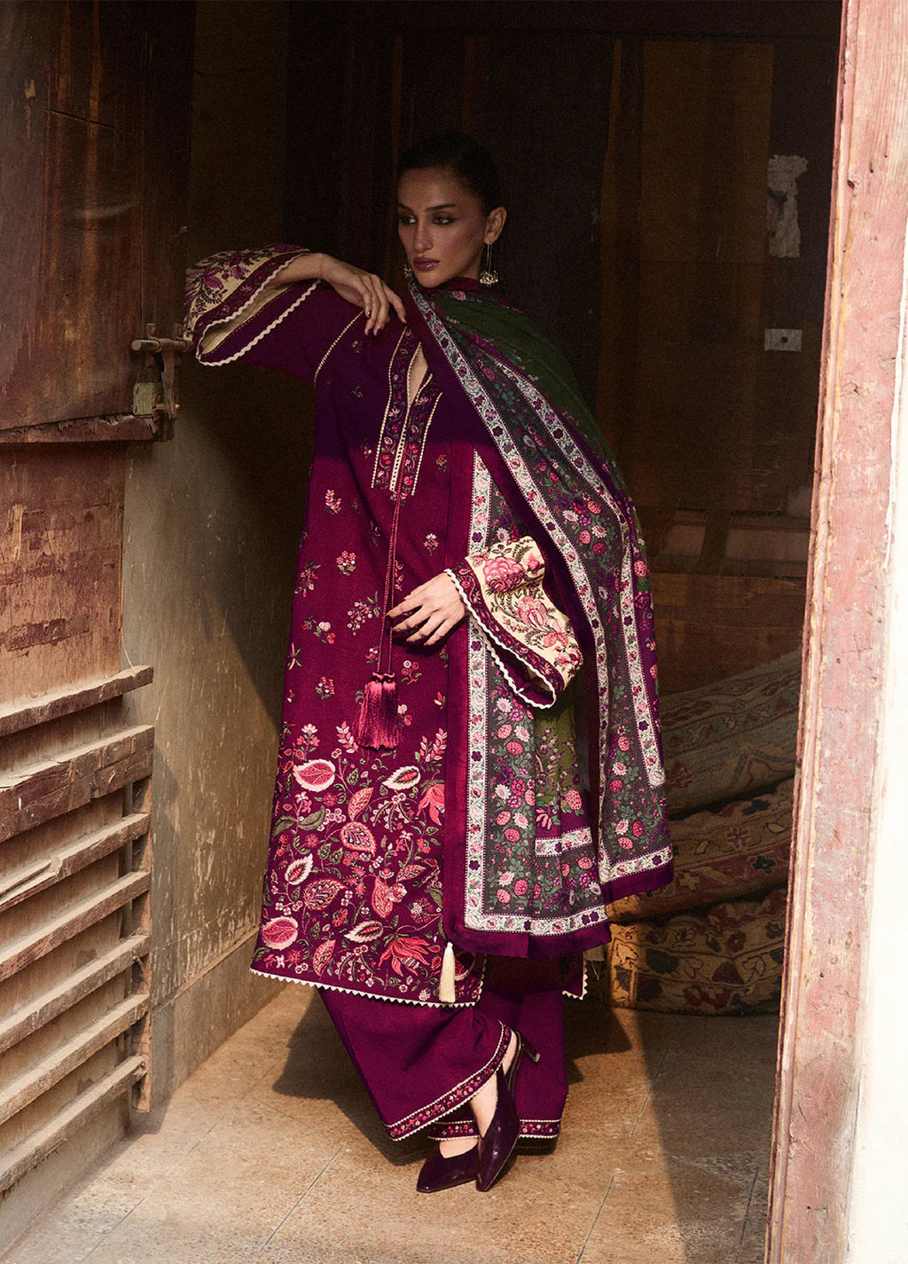 Jugnu by Hussain Rehar Karandi Embroidered Suits 3 Piece