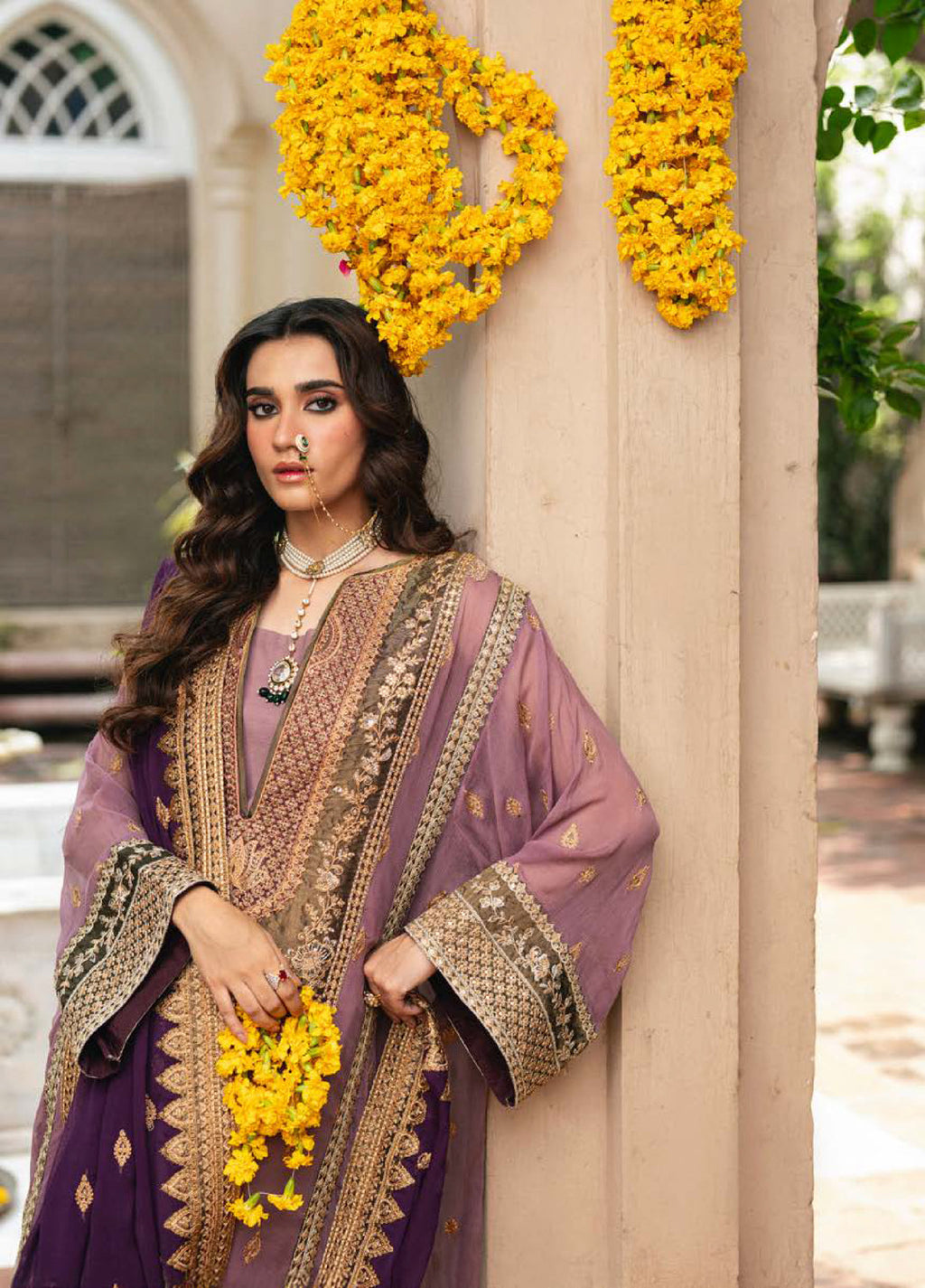 Gulnaar by Freesia Embroidered Chiffon Suits 3 Piece
