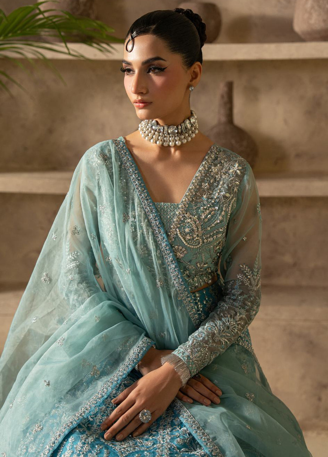 Azira by Gulaal  Luxury Embroidered Organza 3 piece