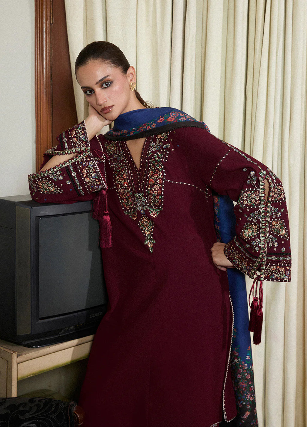 Jugnu by Hussain Rehar Karandi Embroidered Suits 3 Piece