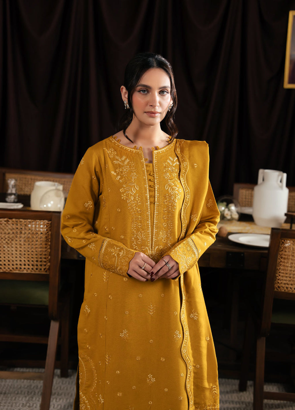Neeshay Winter Reverie  Karandi Embroidered Suits 3 Piece